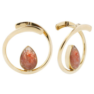 Stay Sexy Earrings - Brass + Sunstone