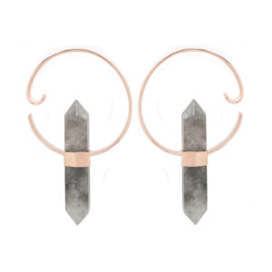 Alchemy Weights - Smoky Quartz + Rose Gold Plated