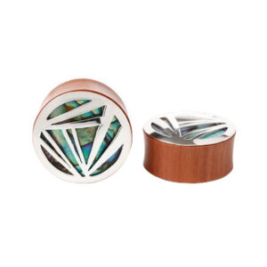 Prime Plugs - Silver + Abalone
