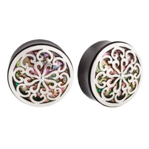 Idol Plugs - Abalone - Silver Plated