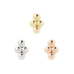 4 Bead Mini Cluster Threadless End
