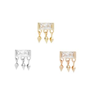 Aspen Threadless End with CZ
