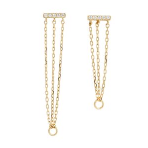 Auralie Threadless End with CZ