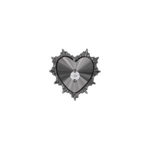 Bad Romance Black Rhodium Threadless End with CZ
