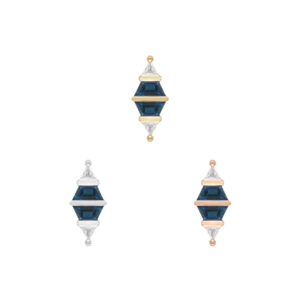 Bang Bang Threadless End with London Blue Topaz