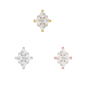 Belle Threadless End with Diamond