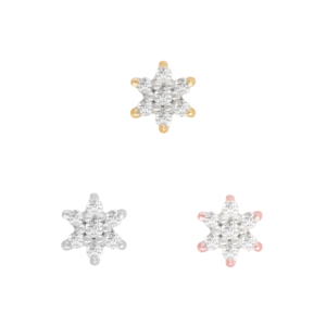 Bloom Threadless End with Diamond