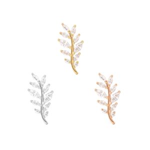 Botaniste Threadless End with CZ