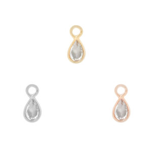 Concorde Charm with White Topaz