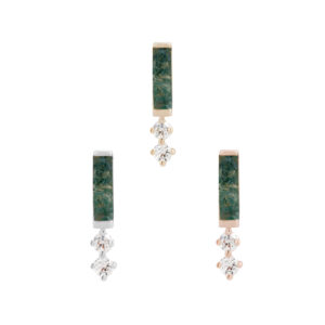Crave Threadless End with Moss Agate