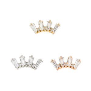 Crown Jewels Threadless End with CZ