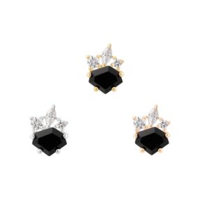Darque Threadless End with Agate
