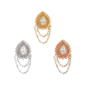 Deity Threadless End with CZ