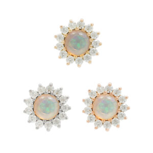 Delphine Threadless End with Opal
