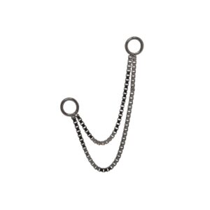 Box Double Black Rhodium Chain