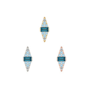 Electric Feel Threadless End with Blue Topaz Ombre