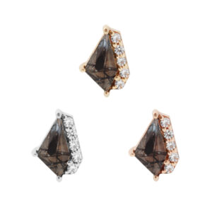 Elevate Threadless End with Tourmalinated Quartz