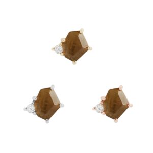 Elicit Threadless End with Smoky Quartz