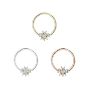 Eloise Seam Ring with Mercury Mist Topaz