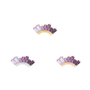 Enlighten Threadless End with Amethyst Ombre
