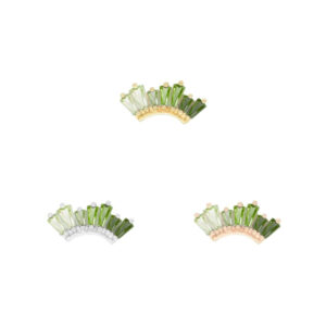 Enlighten Threadless End with Green Tourmaline + Peridot Ombre