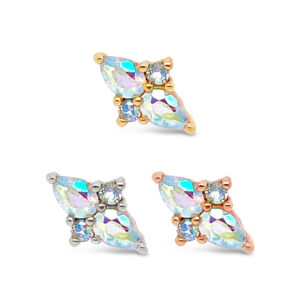 Ethereal Threadless End with Mercury Mist Topaz