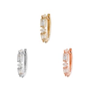 Euphoria Huggie with White Sapphire