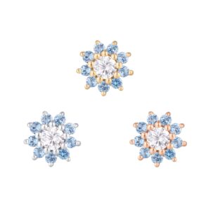 Eloise Threadless End with London Blue Topaz