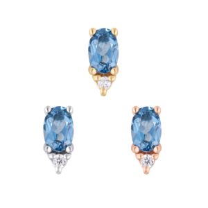 Desden Threadless End with London Blue Topaz
