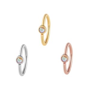 Fixed Bezel 2mm Side Set Facing Bead Ring with Mercury Mist Topaz