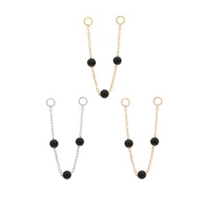 3 Bead Chain with Agate