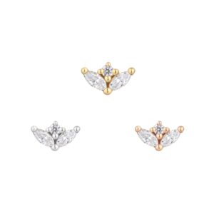 Pur Threadless End with CZ