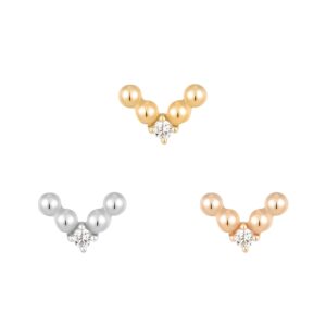 Voodoo Threadless End with CZ