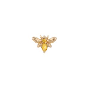 Bee Chic Threadless End with Citrine