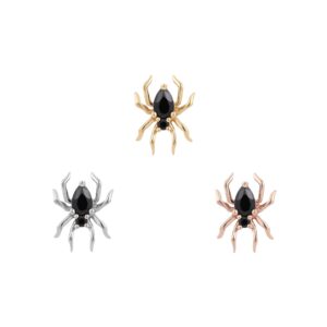 Arachne Threadless End with Black Spinel