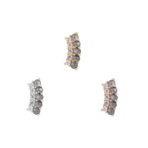 Whisper + Shout Threadless End with Reverse Set Grey Diamond