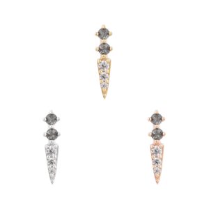 Activated Threadless End with Grey Diamond