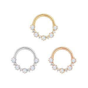 Ariana Clicker with Rainbow Moonstone