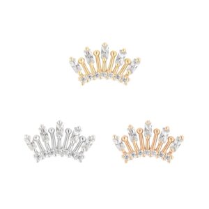 Holiday Threadless End with CZ