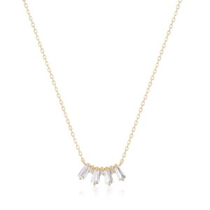 RION x Buddha Jewelry Crown Jewels Necklace with White Sapphire