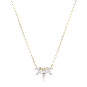 RION x Buddha Jewelry Valentina Necklace with White Sapphire