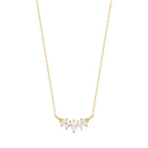 RION x Buddha Jewelry Zuri Cinq Necklace with White Sapphire