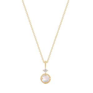 RION x Buddha Jewelry Manifest Necklace with Rainbow Moonstone