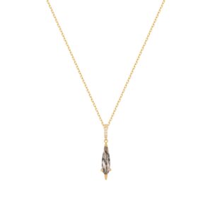 RION x Buddha Jewelry Access Necklace with Tourmalinated Quartz