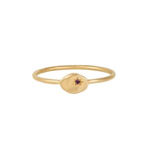 RION x Buddha Jewelry North Star Finger Ring with Amethyst