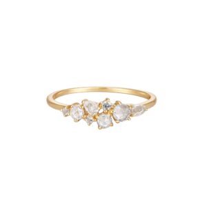 RION x Buddha Jewelry Collection Finger Ring with White Sapphire