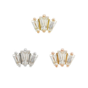 Gemma Trios Threadless End with CZ