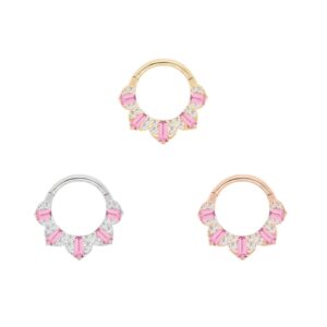 Gilty Pleasure Clicker with Pink Tourmaline + Diamond