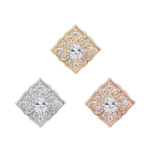 Grace Threadless End with CZ