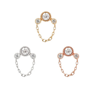 Halston Threadless End with CZ